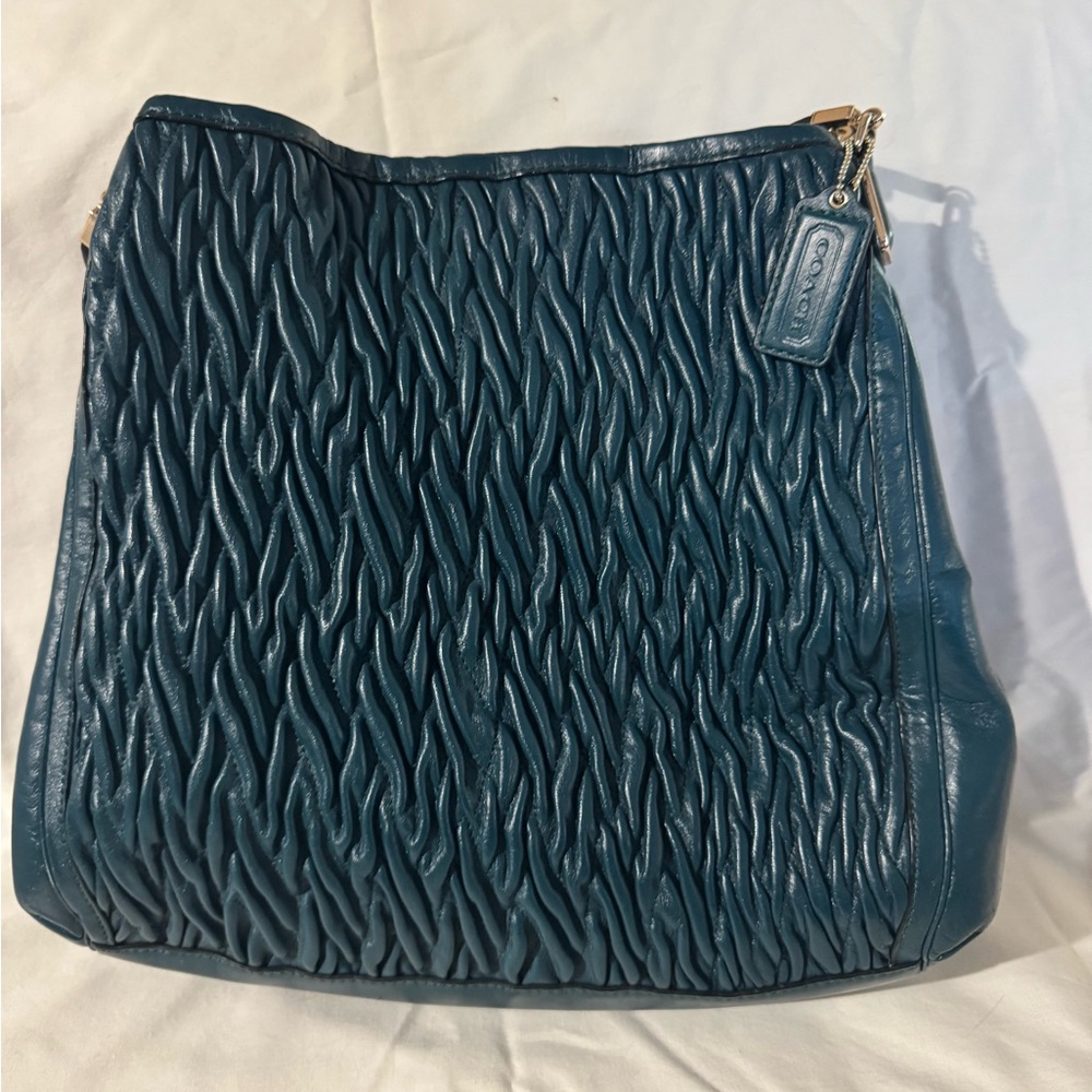 Teal Coach Phoebe Purse